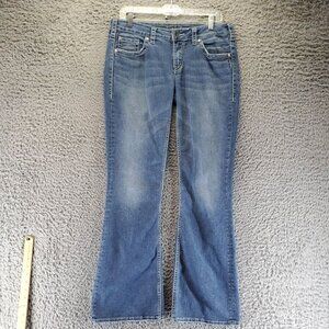 Silver Jeans Womens Size 30 Blue Aiko Bootcut Western Denim